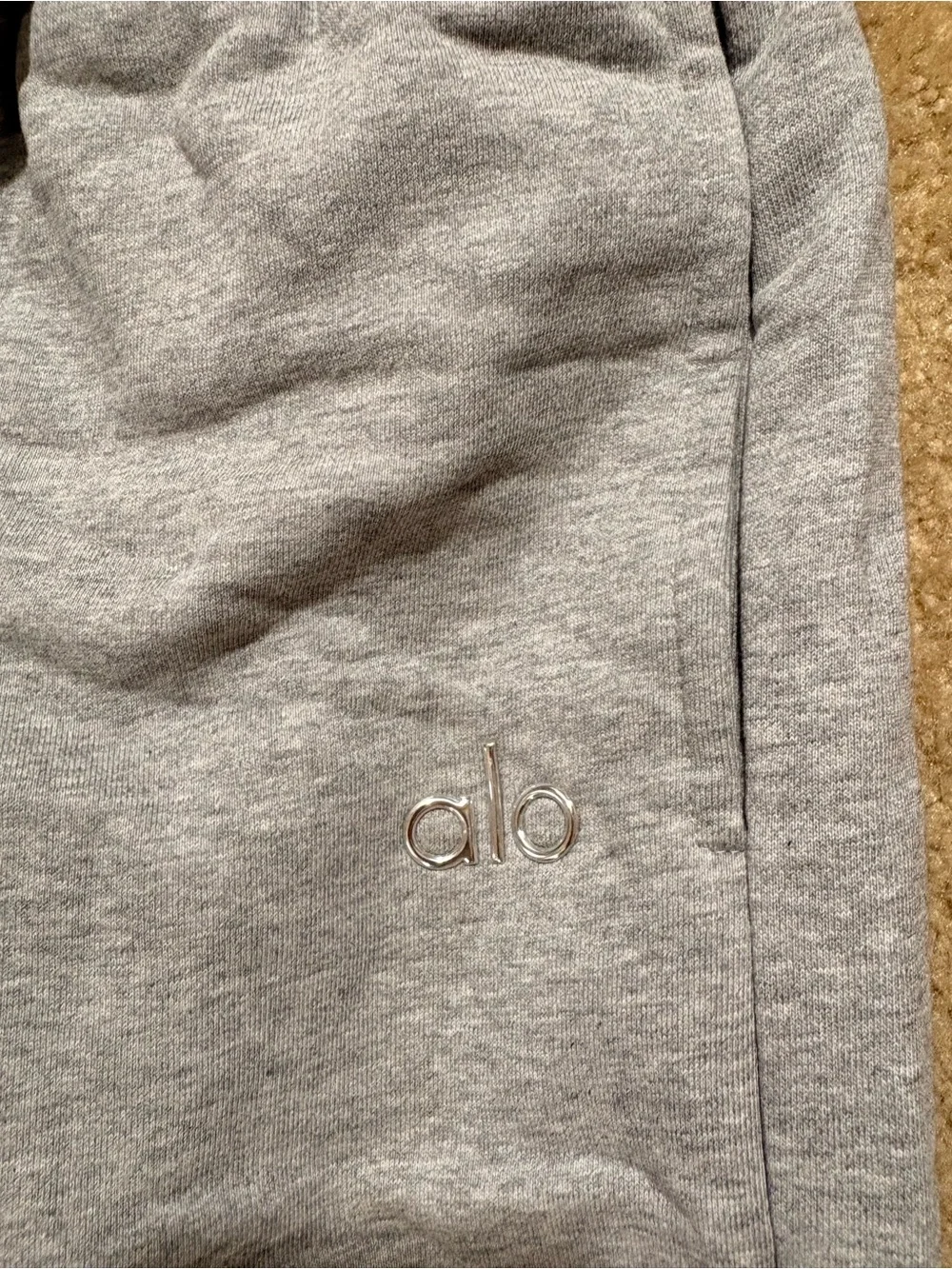 ALO Yoga Light Gray Sweatpants - Soft Fleece Joggers